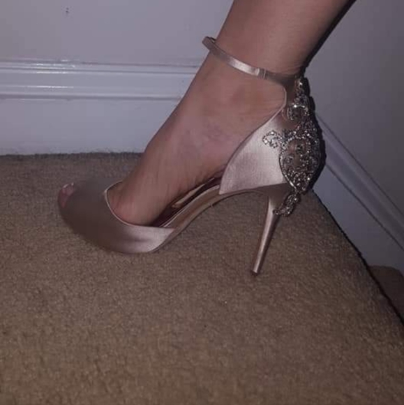 COPY - Off white  rhinestone wedding heels - Picture 3 of 3